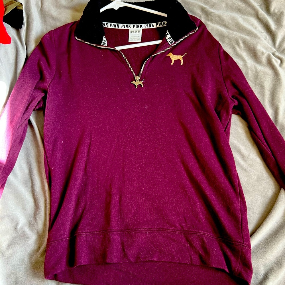 PINK Sherpa half zip